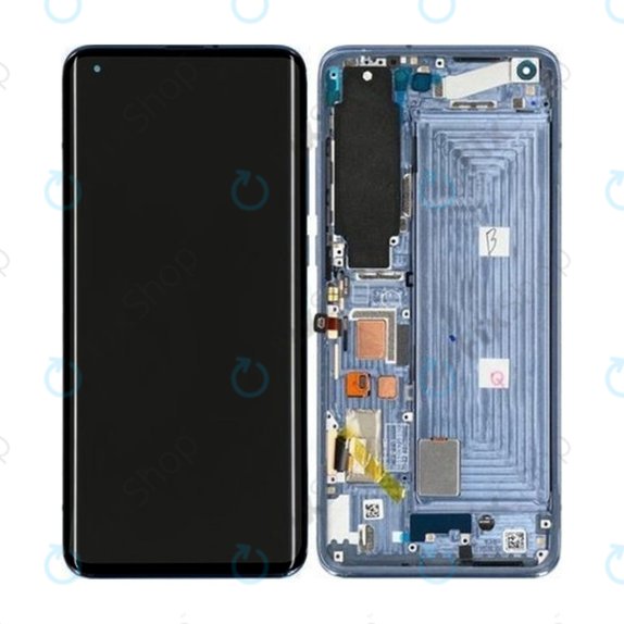 Xiaomi Mi 10 - LCD zaslon + zaslon osjetljiv na dodir + okvir (Sumrak siva) OLED