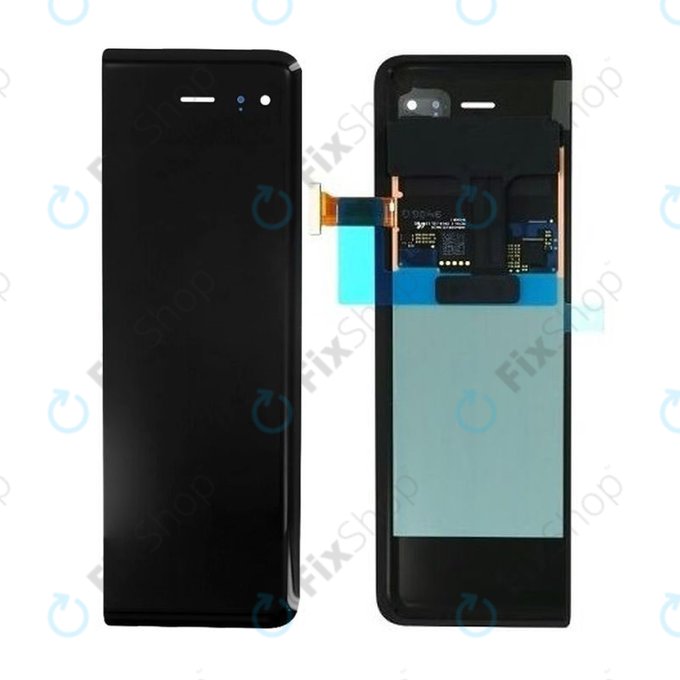 Samsung Galaxy Fold F900U - SUB LCD zaslon + zaslon osjetljiv na dodir (crni) - GH96-12253A Originalni servisni paket