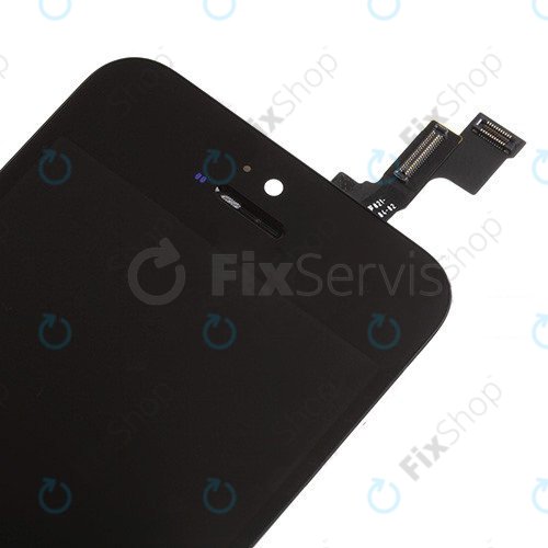 Zaslon za iPhone 5S, SE, Black, Dodirni ekran s okvirom