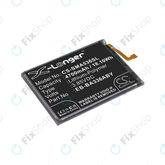 Baterija za  Samsung A33 A336B, A53 A536B, 4700mAh, Li-Pol, 3.85 V, EB-BA336ABY, HQ