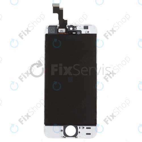 Zaslon za iPhone 5S, SE, White, Dodirni ekran s okvirom