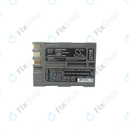 Nikon D50, D70, D80, D90, D100, D200, D300, D700, D900 - Baterija EN-EL3e Li-Ion 2000mAh HQ