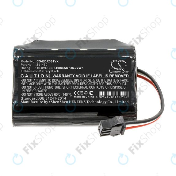 Baterija za Ecovacs Deebot Slim, D36, 3400mAh, Li-Ion, 10.8V, ZJ1450, HQ