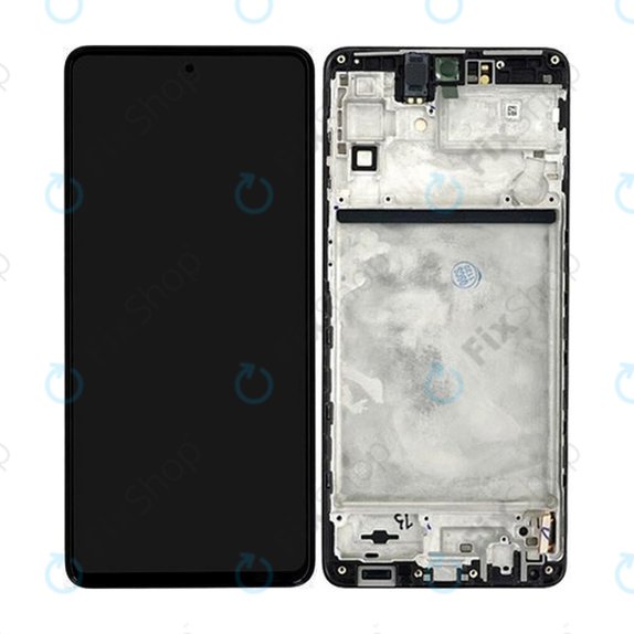 Samsung Galaxy M53 5G M536B - LCD zaslon + zaslon osjetljiv na dodir + okvir (Black) TFT