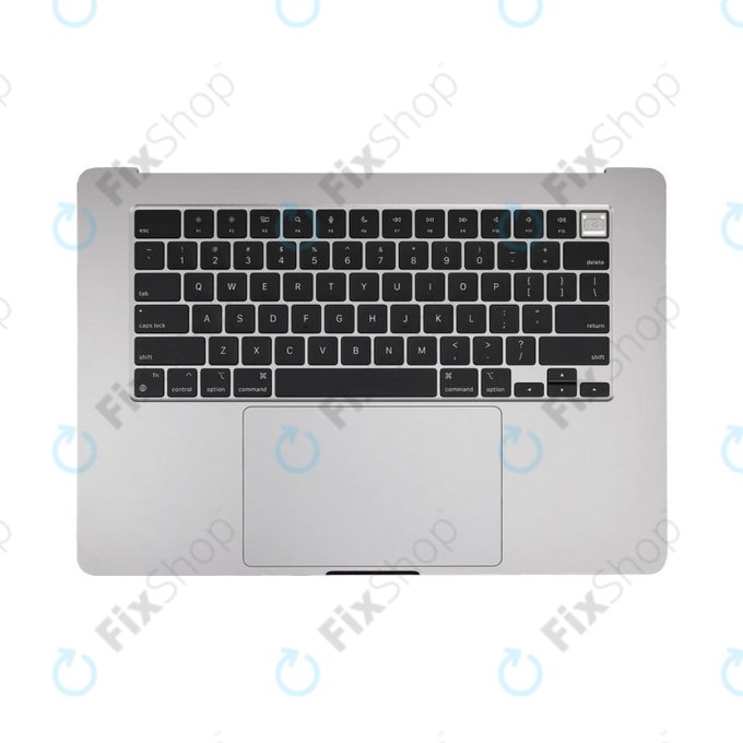 Gornji okvir tipkovnice za MacBook Air 15", A3114 (2024), s US tipkovnicom i baterijom, Space Gray, 661-40266, Genuine Apple