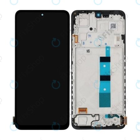 Xiaomi Redmi Note 12 5G - LCD zaslon + zaslon osjetljiv na dodir + okvir (Onyx Gray) - 56000100M700 Originalni servisni paket