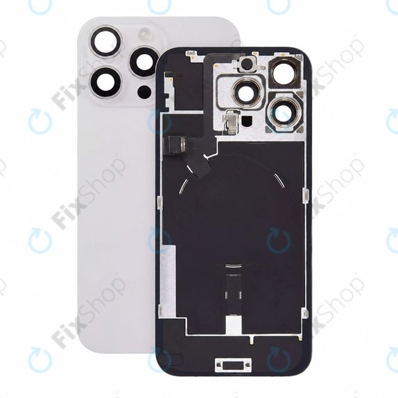 Staklo stražnjeg kućišta za iPhone 16 Pro Max, White Titanium, Pulled A
