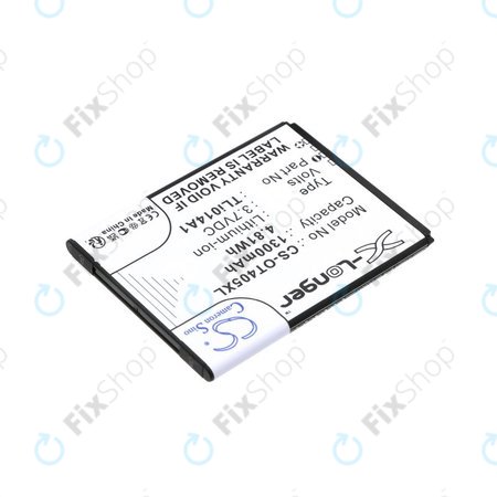 Baterija za Alcatel OneTouch Evolve, 1300mAh, Li-Ion, 3.7V, TLi014A1, HQ