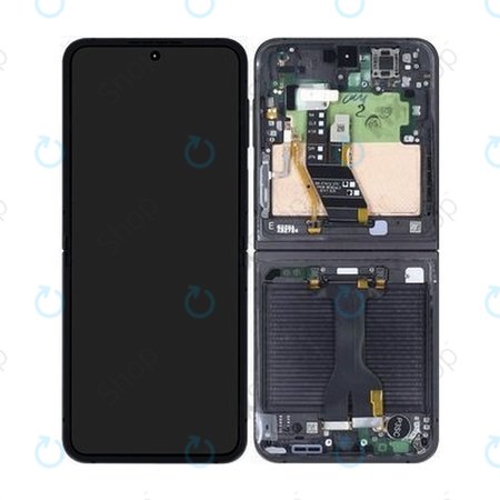 Samsung Galaxy Z Flip 6 F741B - LCD zaslon + zaslon osjetljiv na dodir + okvir (Crafted Black) - GH82-35014E Genuine Service Pack