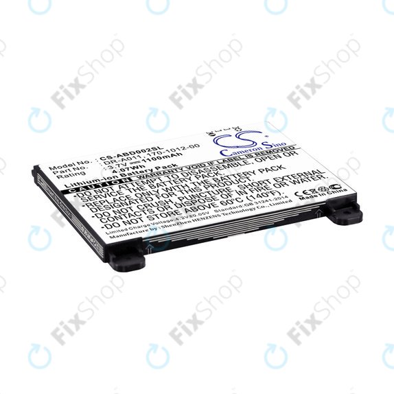 Baterija za Amazon Kindle 2, 1100mAh, Li-Ion, 3.7V, DR-A011, HQ