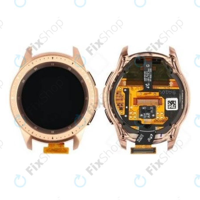 Samsung Galaxy Watch 42mm R810 - LCD zaslon + zaslon osjetljiv na dodir + okvir (Rose Gold) - GH97-22290B Genuine Service Pack