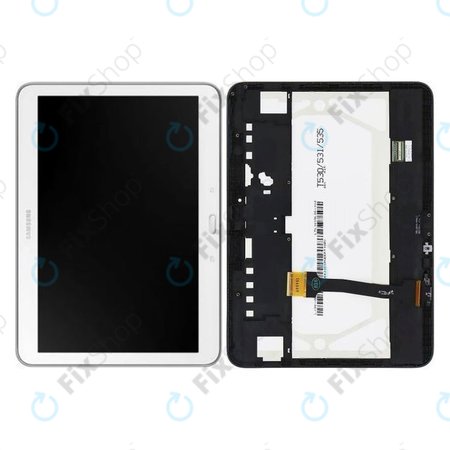 Samsung Galaxy Tab 4 10.1 T530 - LCD zaslon + zaslon osjetljiv na dodir + okvir (bijeli) - GH97-15849B Originalni servisni paket