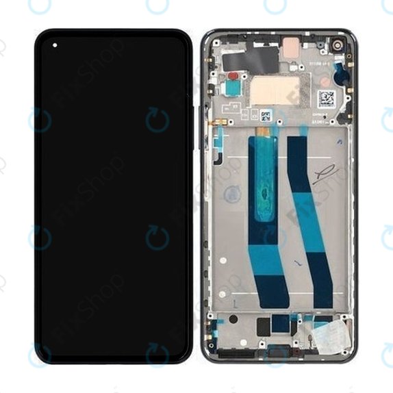 Xiaomi 11 Lite 5G NE 2109119DG 2107119DC - LCD zaslon + zaslon osjetljiv na dodir + okvir (Truffle Black) - 5600030K9D00 Originalni servisni paket