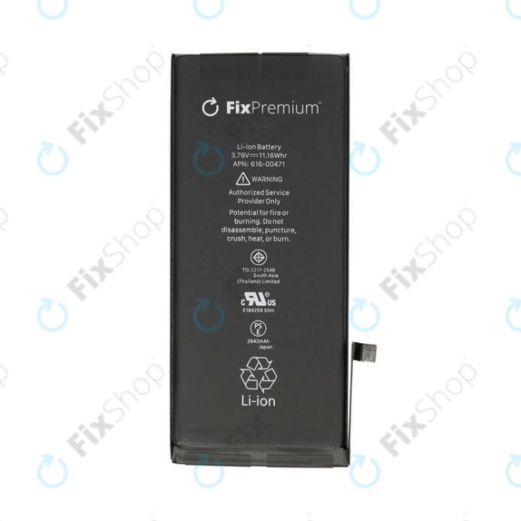 Baterija za iPhone XR, 2942mAh, FixPremium