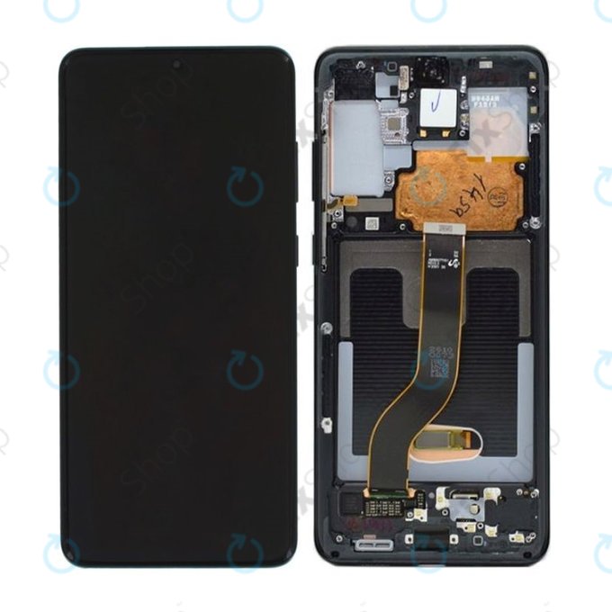 Samsung Galaxy S20 Plus G985F - LCD zaslon + zaslon osjetljiv na dodir + okvir (Cosmic Black) - GH82-22134A, GH82-22145A, GH82-31441A Genuine Service Pack