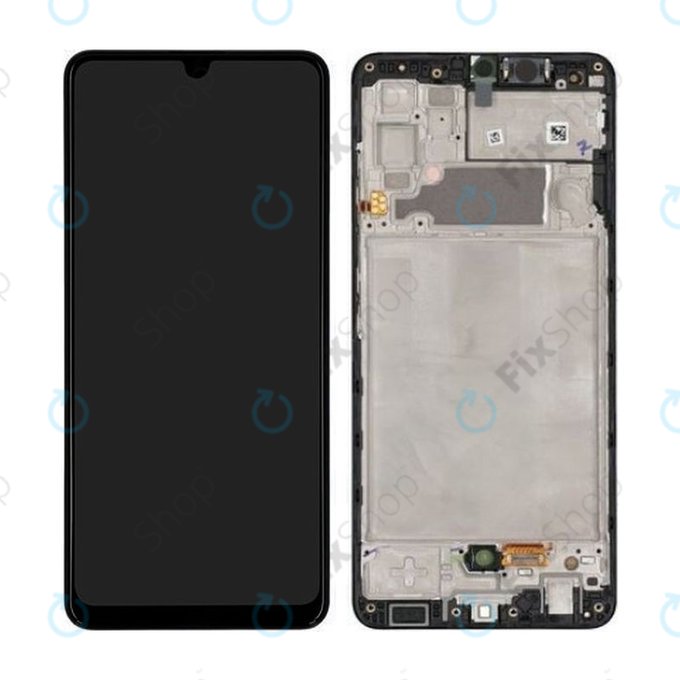 Samsung Galaxy A32 A325F - LCD Dsplay + Touch Screen + Frame (Awesome Black) - GH82-25566A, GH82-25579A Genuine Service Pack