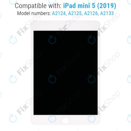 Apple iPad Mini 5 - LCD zaslon + zaslon osjetljiv na dodir (bijeli)