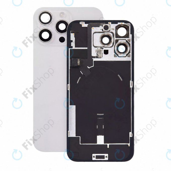 Staklo stražnjeg kućišta za iPhone 16 Pro Max, White Titanium, Pulled A