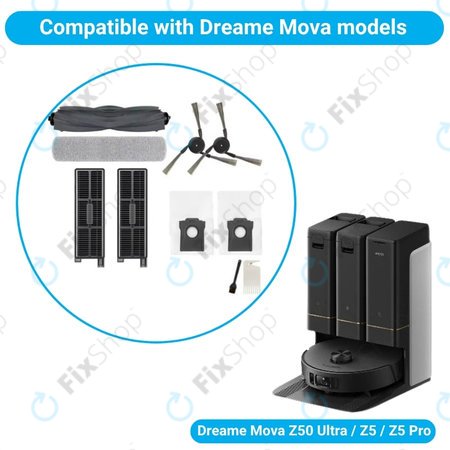Xiaomi Dreame Mova Z50 Ultra, Z5, Z5 Pro - Kompletan set