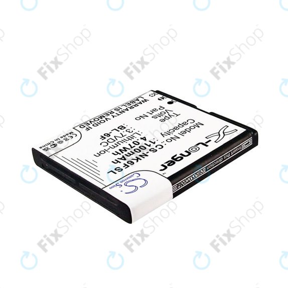 Baterija za Nokia N78, N79, N95 8GB, 1100mAh, Li-Ion, 3.7V, BL-6F, HQ