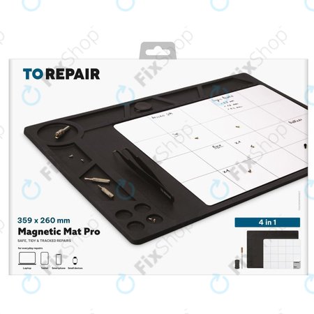 SBS - Magnetna Pro podloga za vijke i sitne dijelove 4u1, crna