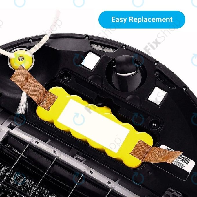 iRobot Roomba 500, 600, 700, 800, 900-series, R3, Scooba 450, Vileda 137173 - Baterija 11702, GD-Roomba-500, VAC-500NMH-33 14.4V 2800mAh HQ