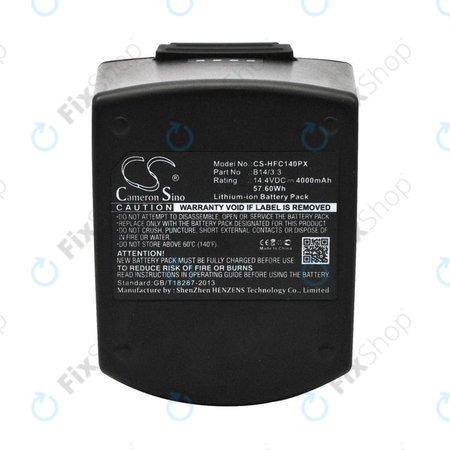 Baterija za Hilti SFC14-A, SFH140A, 4000mAh, Li-Ion, 14.4V, B14/3.3, HQ
