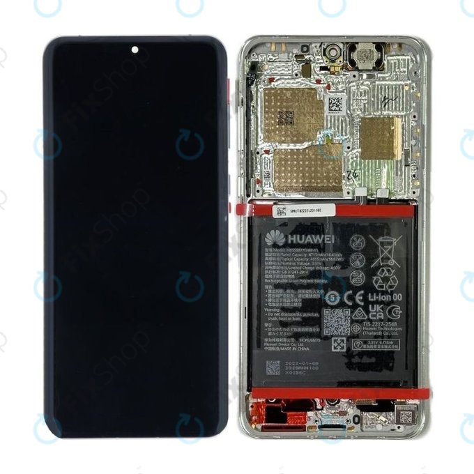 Huawei P60 Pro - LCD zaslon + zaslon osjetljiv na dodir + okvir + baterija - 02355MUT Genuine Service Pack