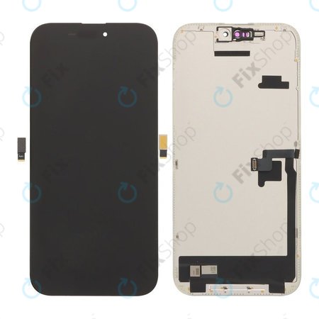 Zaslon Soft OLED za iPhone 16 Pro Max - Dodirno staklo + Okvir, DIAGNOSTIC