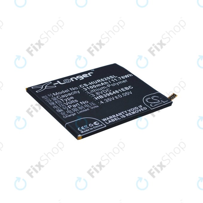 Baterija za Huawei Ascend Y6 2, Honor 5a, Huawei G7 Plus, 3100mAh, Li-Pol, 3.8V, HB396481EBC, HQ