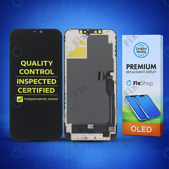 Zaslon Soft OLED za iPhone 12 Pro Max - Dodirno staklo + Okvir, DIAGNOSTIC