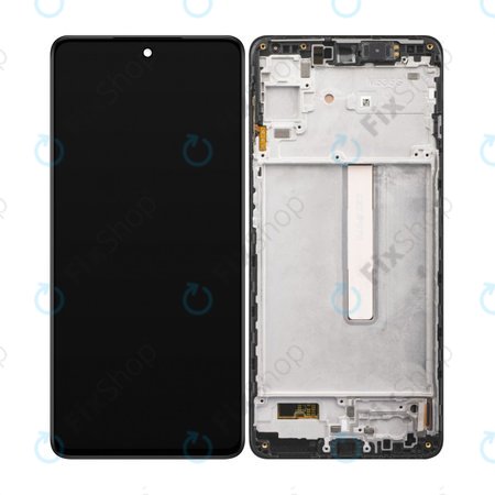 Samsung Galaxy M53 5G M536B - LCD zaslon + zaslon osjetljiv na dodir + okvir (crni) OLED