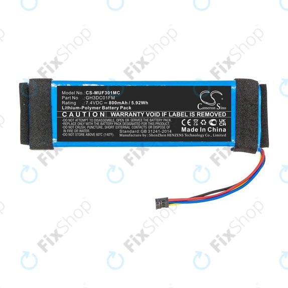 Baterija za Xiaomi Fimi Palm, 800mAh, Li-Pol, 7.4V, GH3DC01FM, HQ