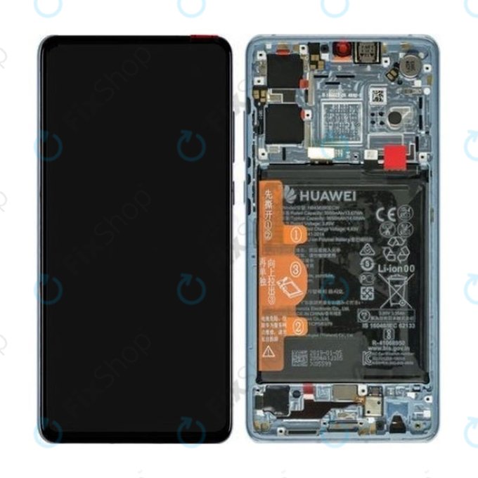 Huawei P30 - LCD zaslon + zaslon osjetljiv na dodir + okvir + baterija (Breathing Crystal) - 02352NLP, 02354HMF, 02354KUB Genuine Service Pack