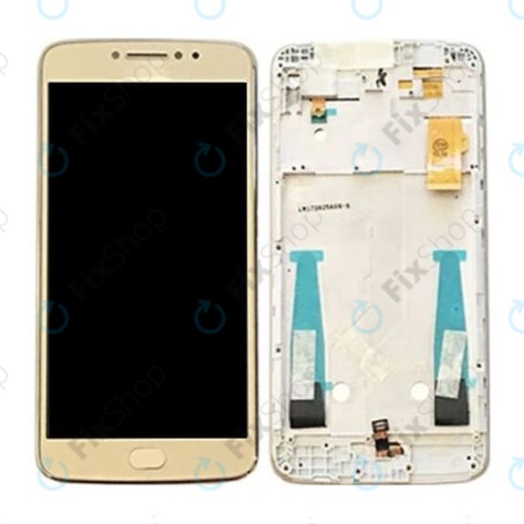Motorola Moto E4 Plus XT1771 - LCD zaslon + zaslon osjetljiv na dodir + okvir (Gold) TFT