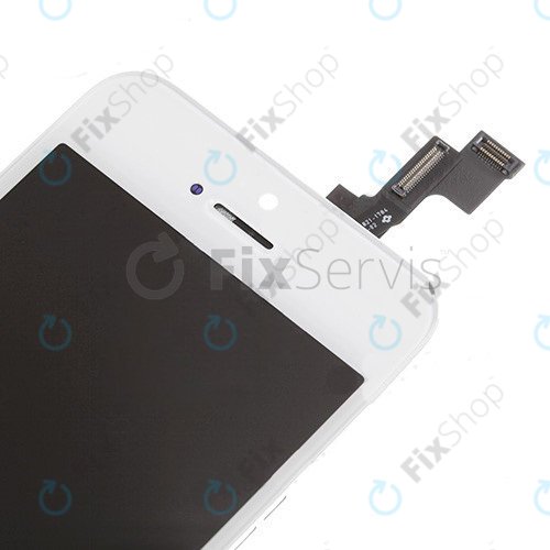 Zaslon za iPhone 5S, SE, White, Dodirni ekran s okvirom