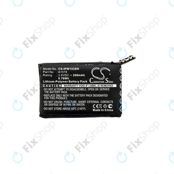 Baterija za Apple Watch 1 38 mm, 200mAh, Li-Pol, 3.8 V, A1578, HQ