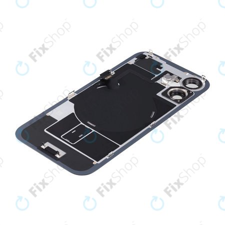 Apple iPhone 16 Plus - Stražnje staklo kućišta + staklo kamere + metalni okvir + Magsafe magnet (Black)