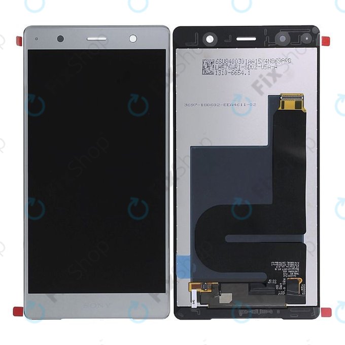 Sony Xperia XZ2 Premium - LCD zaslon + zaslon osjetljiv na dodir (Chrome Silver) - 1310-6654 Originalni servisni paket