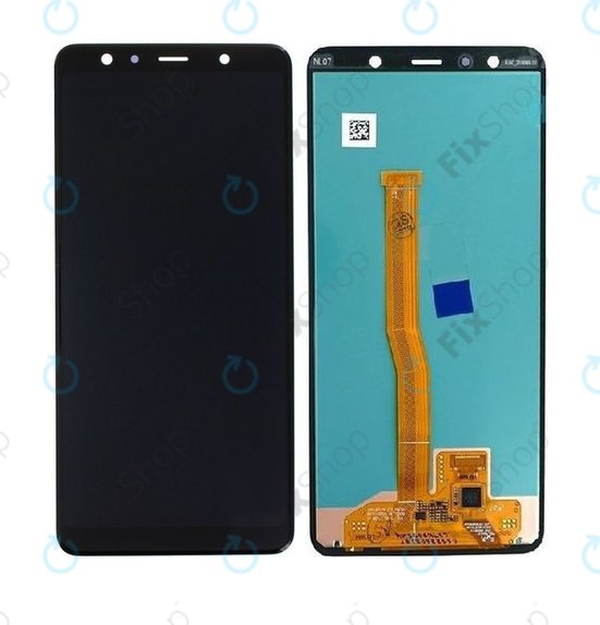 Samsung Galaxy A7 A750F (2018) - LCD zaslon + zaslon osjetljiv na dodir (crni) - GH96-12078A Originalni servisni paket