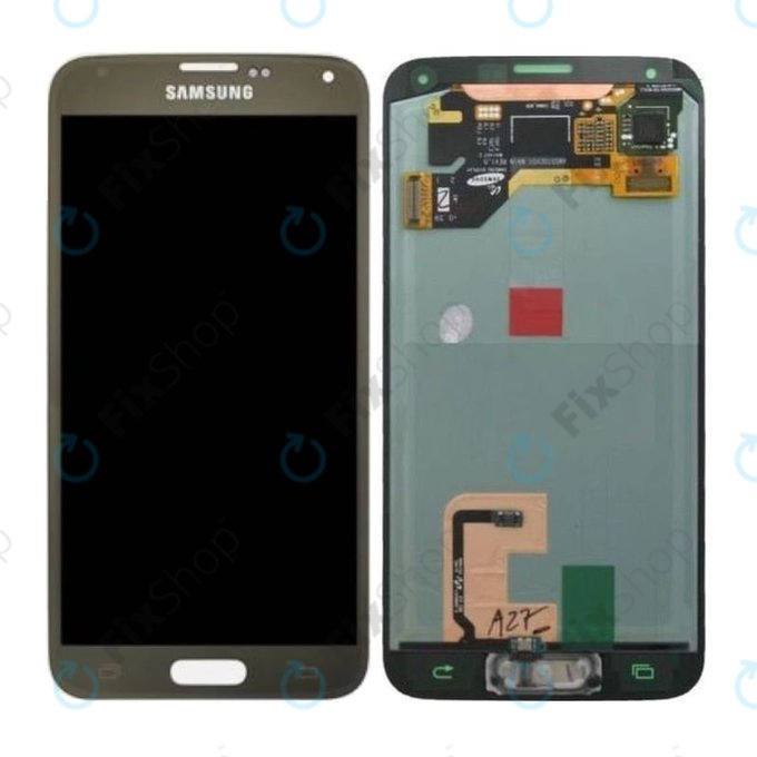 Samsung Galaxy S5 G900F - LCD zaslon + zaslon osjetljiv na dodir (bakreno zlatno) - GH97-15959D, GH97-15734D Originalni servisni paket