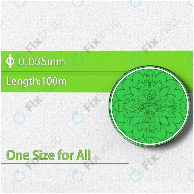 2UUL - Vajra Wire - Ultratanka LCD žica za odvajanje (0,035 mm x 100 m) - 5 kom