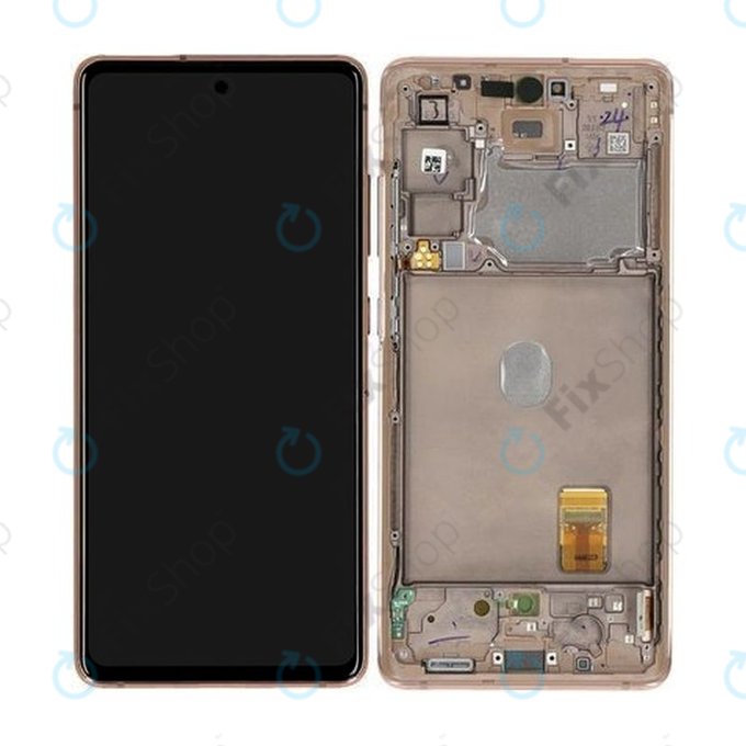Samsung Galaxy S20 FE 5G G781B - LCD zaslon + zaslon osjetljiv na dodir + okvir (Cloud Orange) - GH82-24214F, GH82-24215F, GH82-29056F Originalni servisni paket