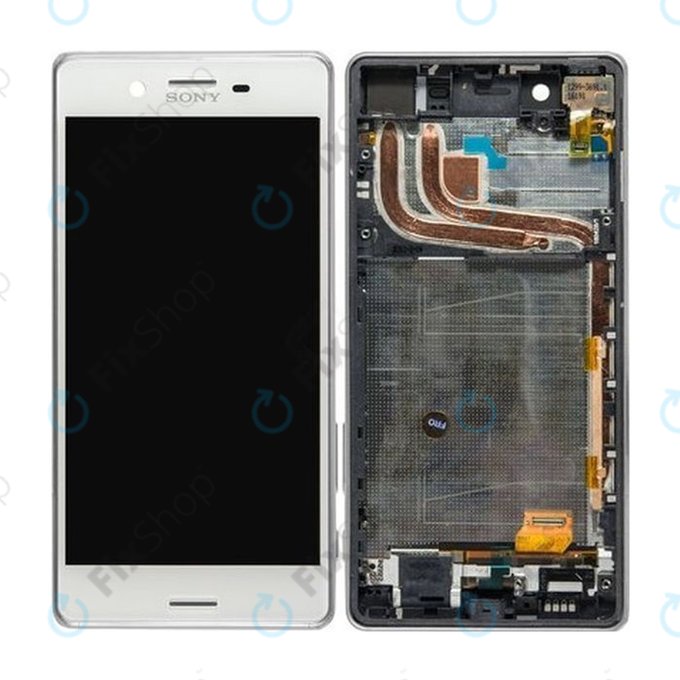 Sony Xperia X Performance F8131 - LCD zaslon + zaslon osjetljiv na dodir + okvir (bijeli) - 1302-3675 Originalni servisni paket