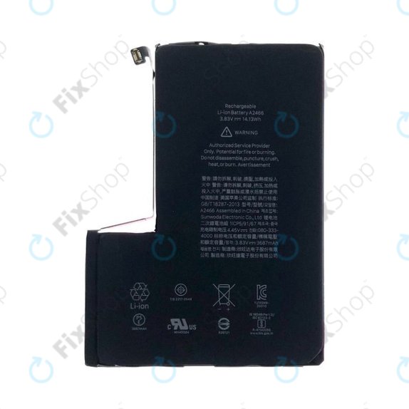 Baterija za iPhone 12 Pro Max, 3687mAh, A2466, Service Pack