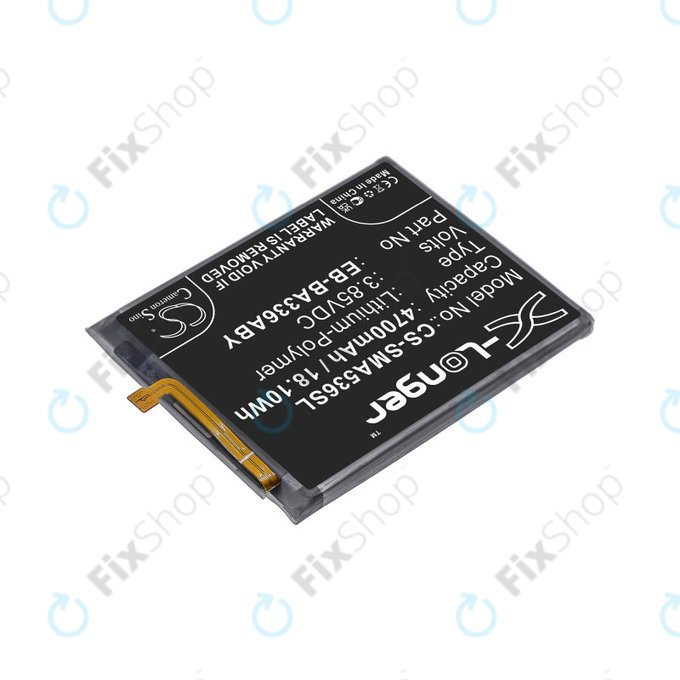 Baterija za  Samsung A33 A336B, A53 A536B, 4700mAh, Li-Pol, 3.85 V, EB-BA336ABY, HQ
