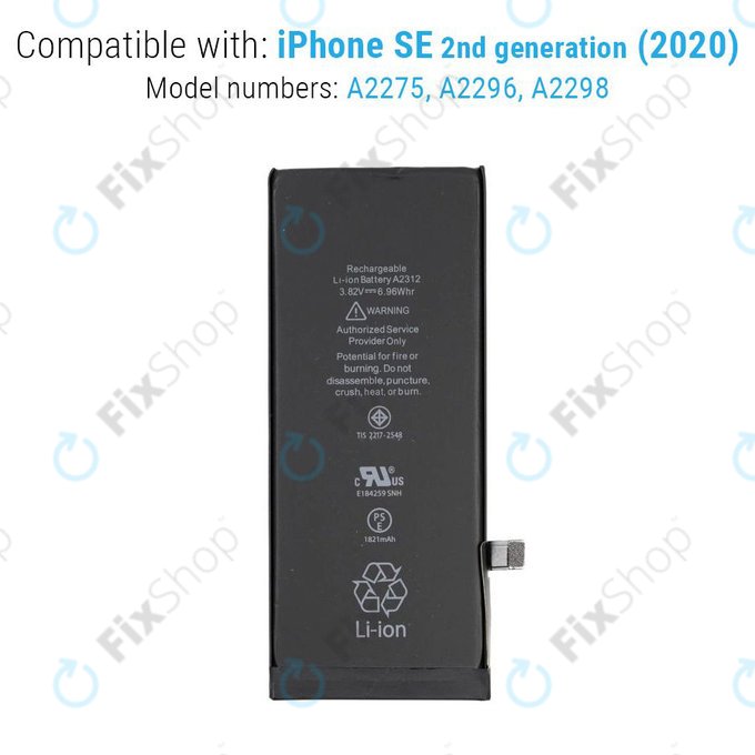 Apple iPhone SE (2. generacija 2020.) - Baterija A2312 1821 mAh Service Pack