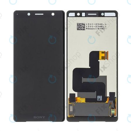 Sony Xperia XZ2 Compact - LCD zaslon + zaslon osjetljiv na dodir (crni) - 1313-0914 Originalni servisni paket