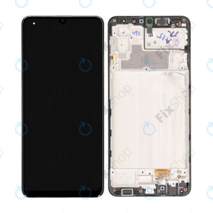 Samsung Galaxy M32 M325F - LCD zaslon + zaslon osjetljiv na dodir + okvir (crni) - GH82-25981A, GH82-26193A Originalni servisni paket