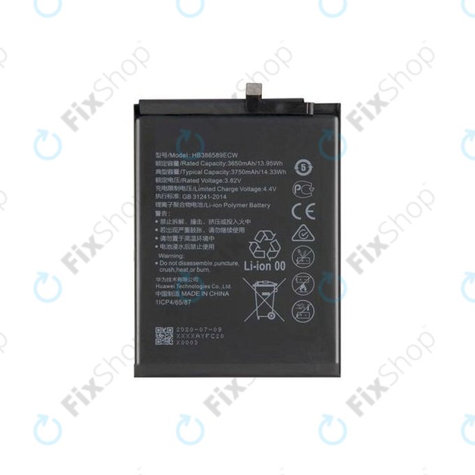 Huawei Honor Play Mate 20 Lite, Nova 3, Nova 5T, P10 Plus, View 10 - Baterija 3750mAh - HB386589ECW